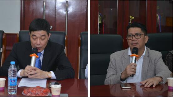 林绍华与伊丽莎白医院副总裁 林绍华与伊丽莎白医院副总裁