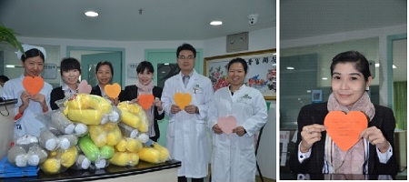 广州圣丹福医院泰国癌症患者欢祝万寿节