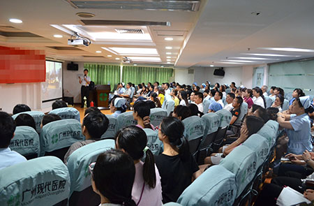 广州圣丹福组织全院2016年第二次消防培训